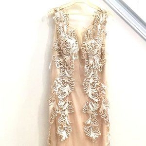 Giosue Champagne Pageant Gown